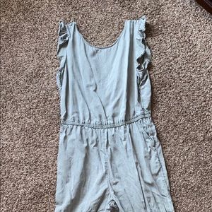 pale army green jumpsuit